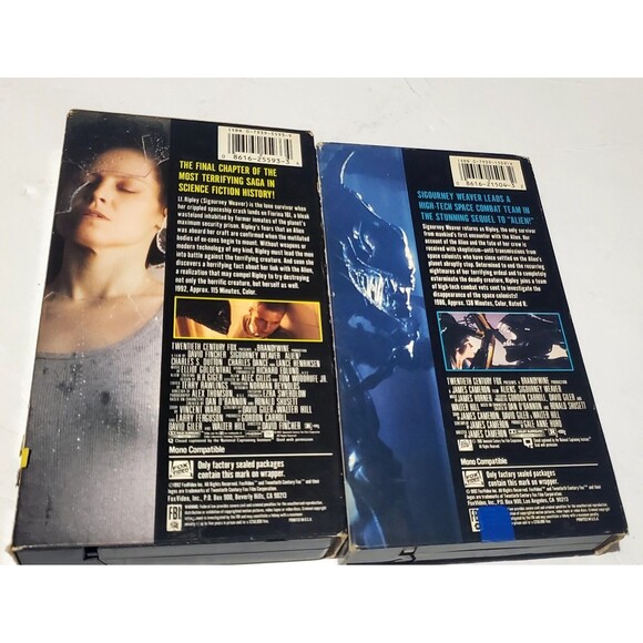 Used VHS Tapes Aliens & Aliens 3 Sigourney Weaver 20 Centry Fox - Picture 8 of 12